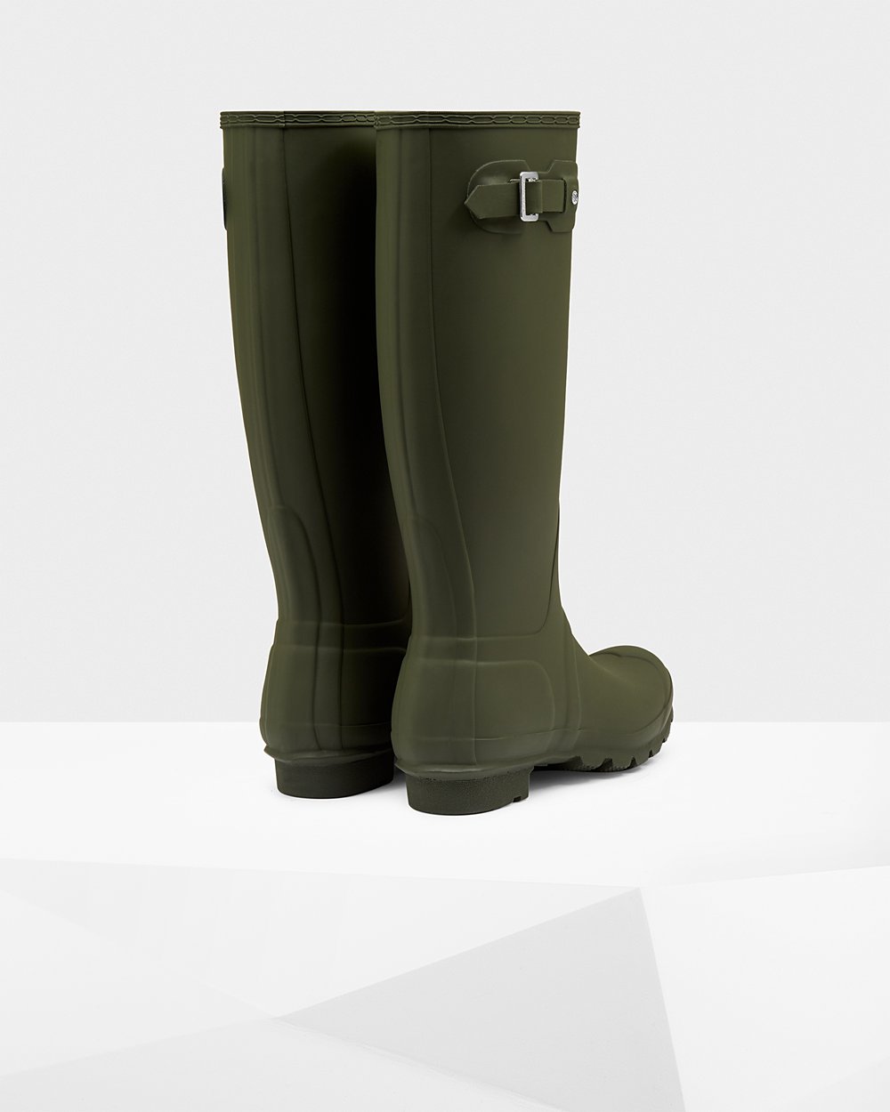 Hunter Original Tall Rain Boots - Sale Online Womens Dark Olive - GABXYO764